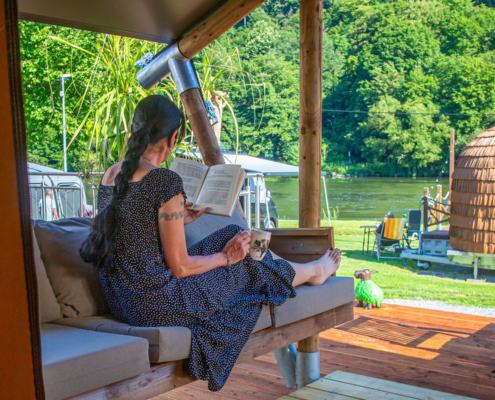 Safarizelte - Überdachte Terrasse Safarizelte - Überdachte Terrasse